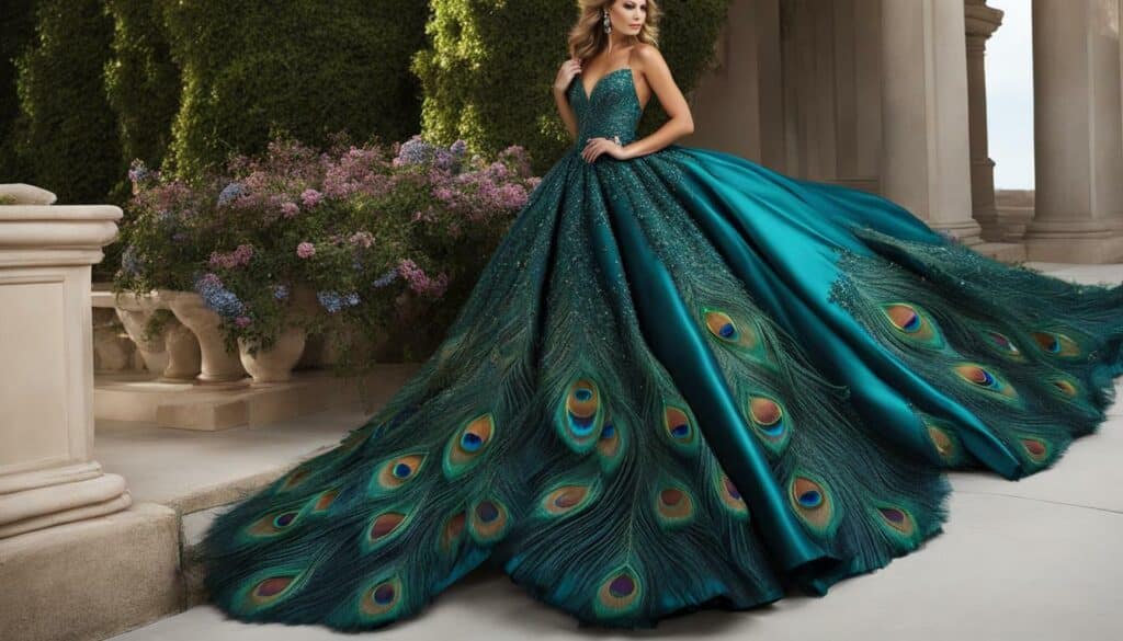 Sherri Hill Peacock Color Dress