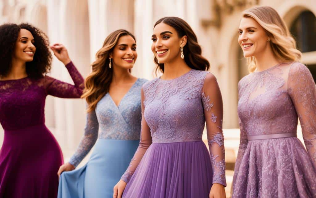 purple prom dress long sleeve