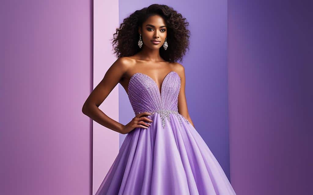A Purple Prom Dress For Different Skin Tones