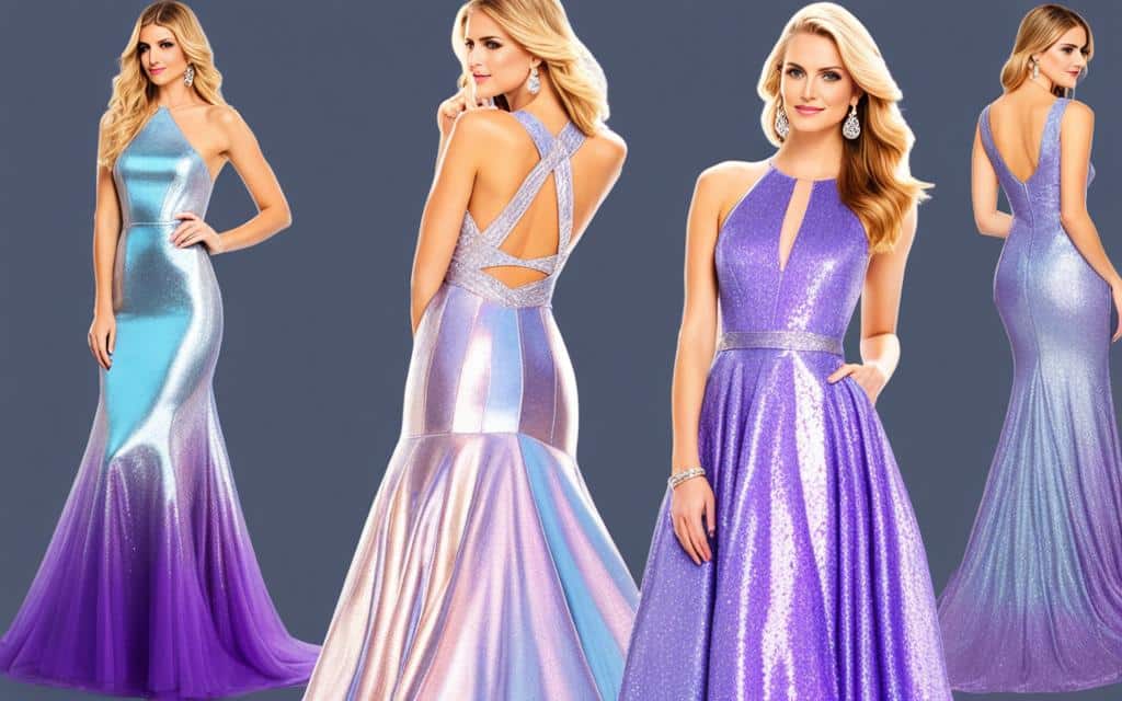 sparkly purple prom dress